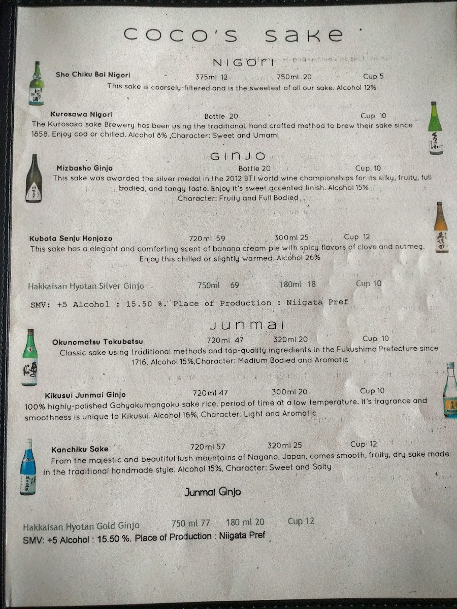 Menu - Coco's Ramen photo 10