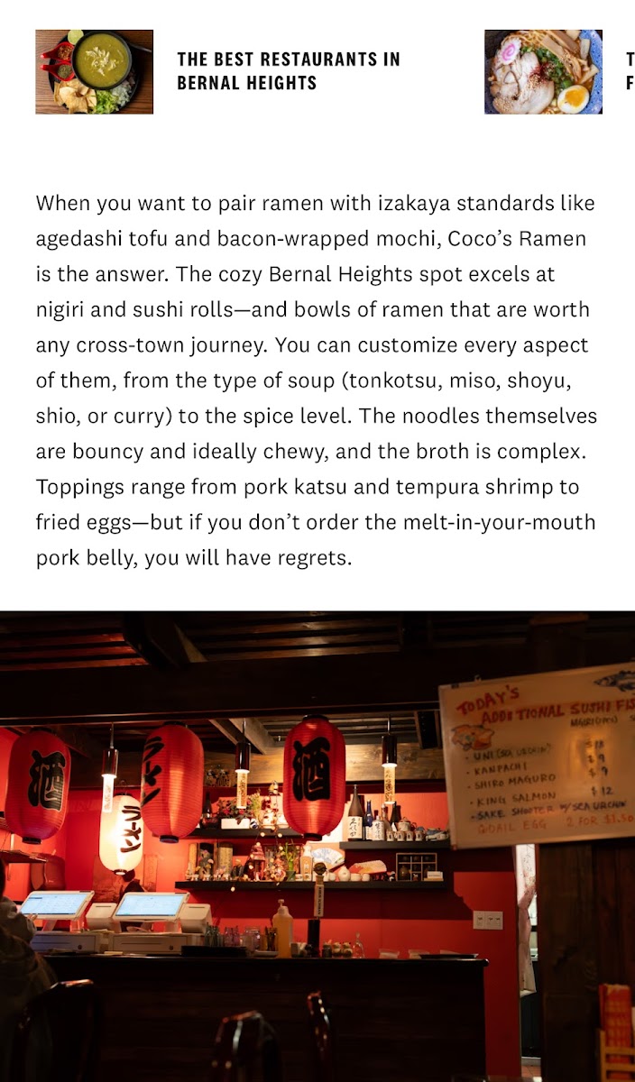 Menu - Coco's Ramen photo 6